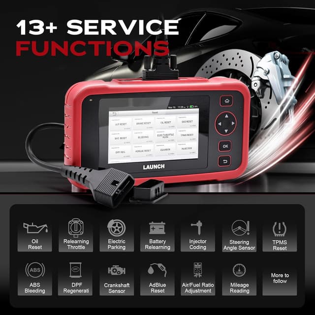 Detalle 2 de LAUNCH CRP 129 Evo+ OBD2 : valise auto diagnostic Wi‑Fi multimarque 4 systèmes