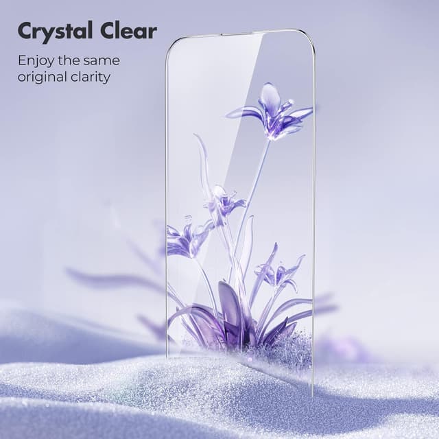 Detalle 2 de UNBREAKcable 3-Pack Screen Protector for iPhone 14 Pro Max (double shatterproof tempered glass, 9H)