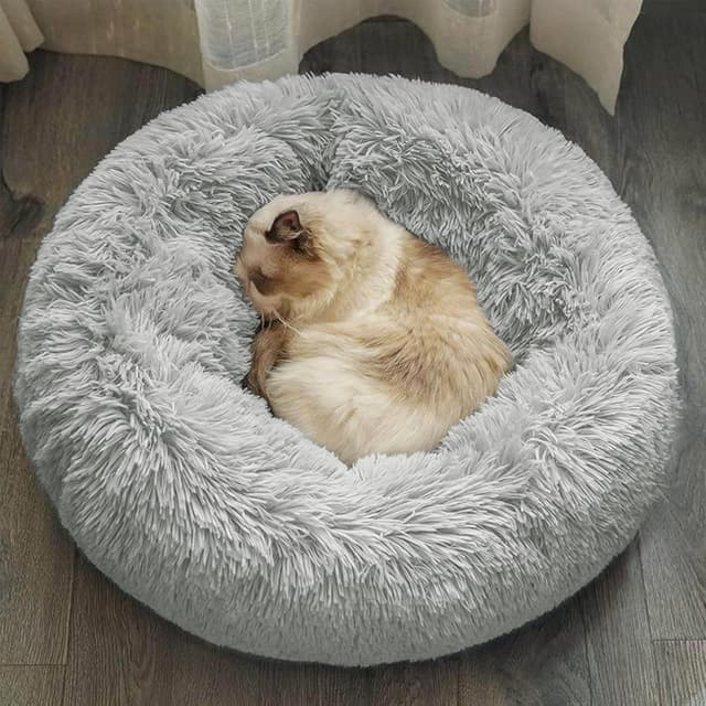 Detalle de DONWEI Calming Dog Cat Bed, 50x50cm
