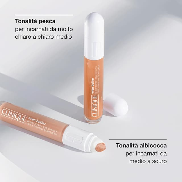 Detalle de Clinique Even Better All-Over Primer + Color Corrector correttore primer color albicocca, 6 ml