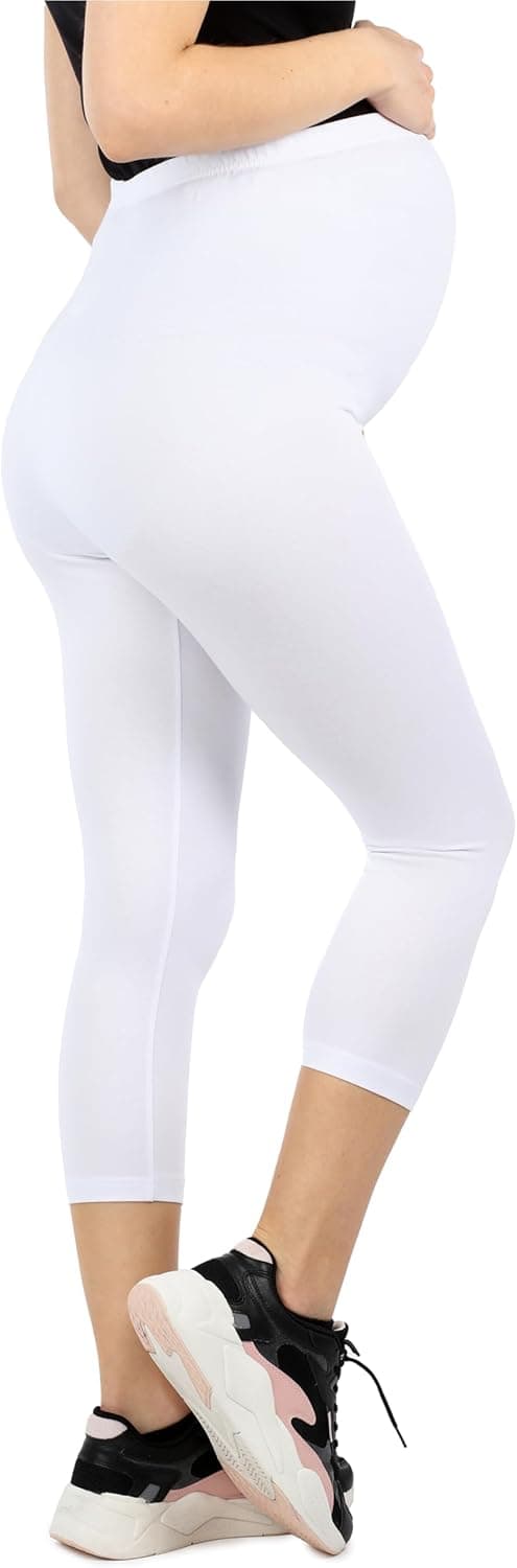 Thumbnail 1 de Be Mammy Leggings Premaman 3/4 in Cotone Bio 210 gsm