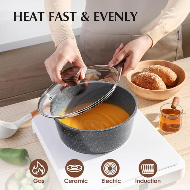 Detalle 2 de SENSARTE 13-Piece Nonstick Cookware Set