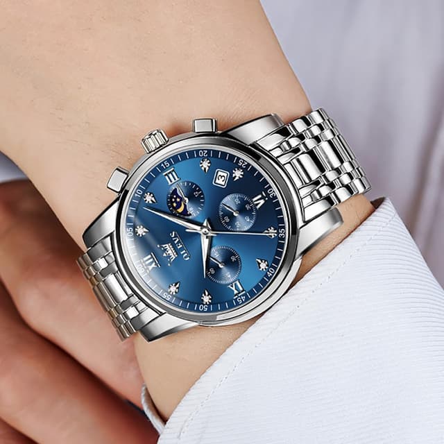 Thumbnail 4 de OLEVS Men Diamond Business Watch