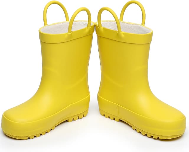 Detalle 2 de RAINANGEL Toddler Waterproof Rain Boots with Easy-On Handles (Unisex Fun Prints)