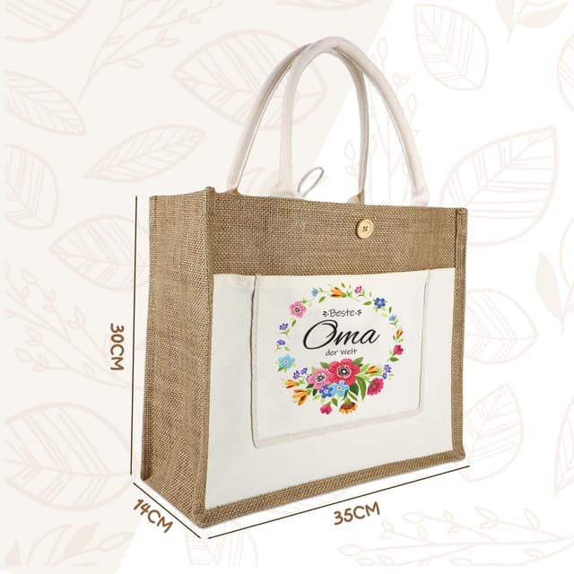 Thumbnail 6 de Anicy Jutebeutel Personalisiert 35x30x14 cm