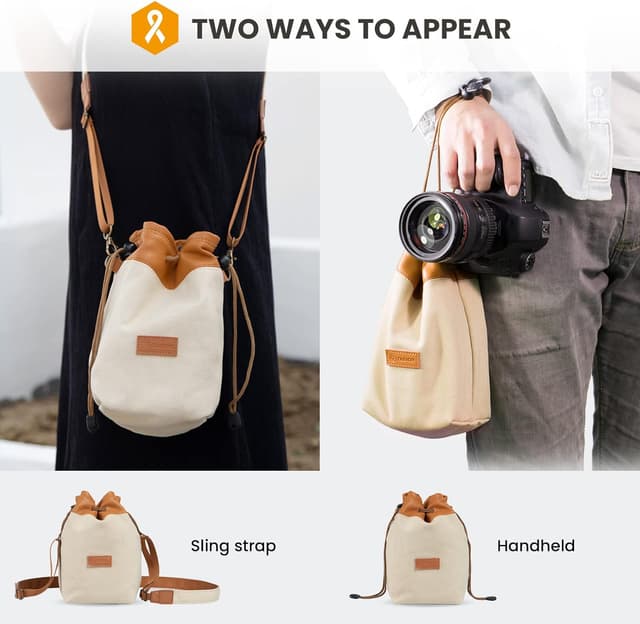 Detalle 2 de TARION Lens Bag Canvas 21x13x12cm