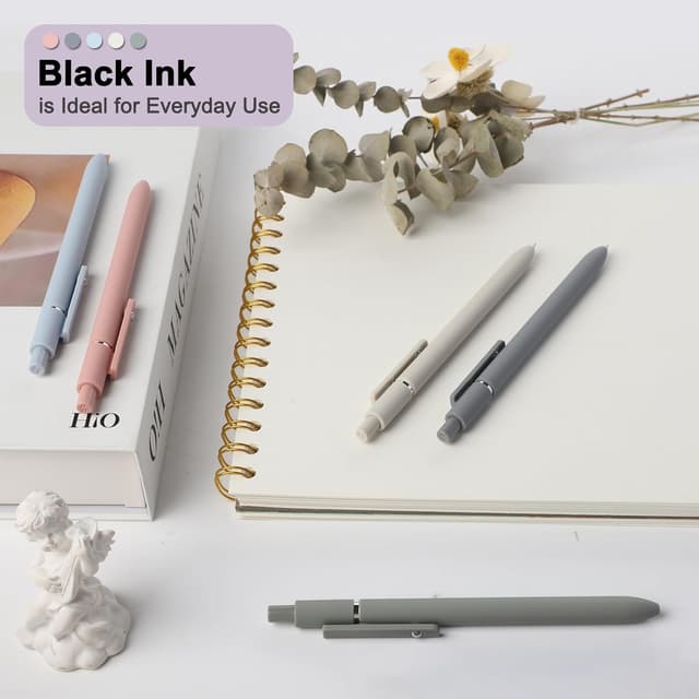Thumbnail 4 de FIOVER Gel Pens 5pc 0.5mm Black Ink