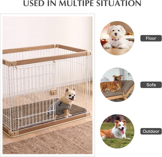 Detalle de BVAGSS Orthopädisches Hundebett (106x71x4 cm) – waschbare, umkehrbare flauschige Hundematte mit Eierförmchen-Schaum