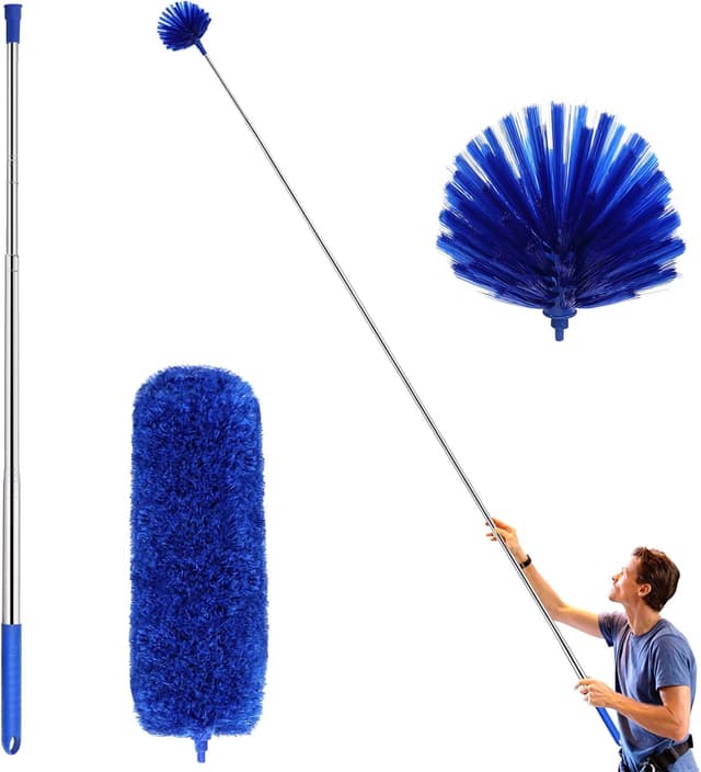 Imagen de ZZ LazyCottage Cobweb Duster with 2 Heads, Aluminum Pole ⚙ en OfertitasTOP