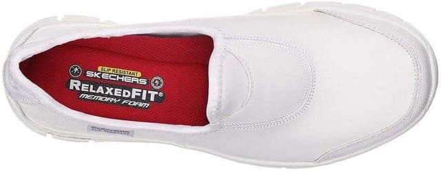 Detalle de Skechers Women’s Sure Track Health Care Professional Shoe in White (UK 5, medium)