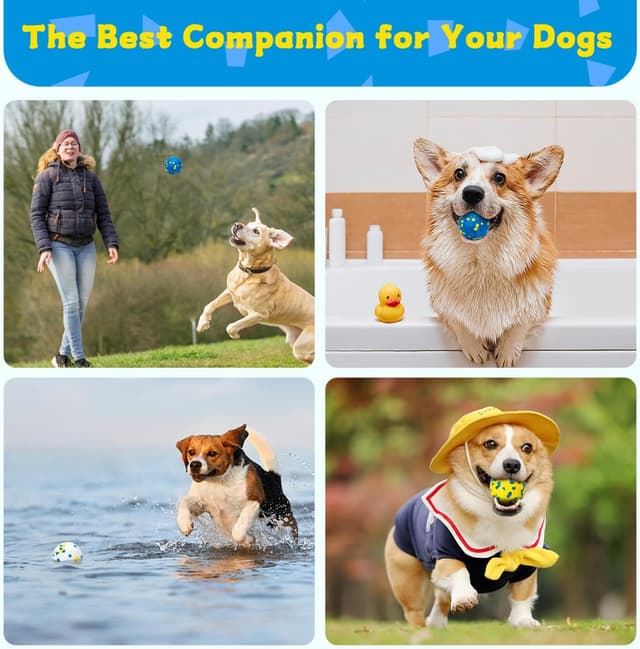 Thumbnail 6 de Palle per cani Nobleza “Indistruttibili” a alto rimbalzo, set da 3 pezzi Ø 6,3 cm