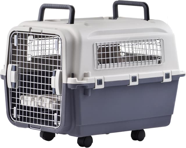 Detalle de Lanco große, tragbare und atmungsaktive Hundetrage aus Kunststoff (67 x 52 x 53 cm) für Hunde & Katzen