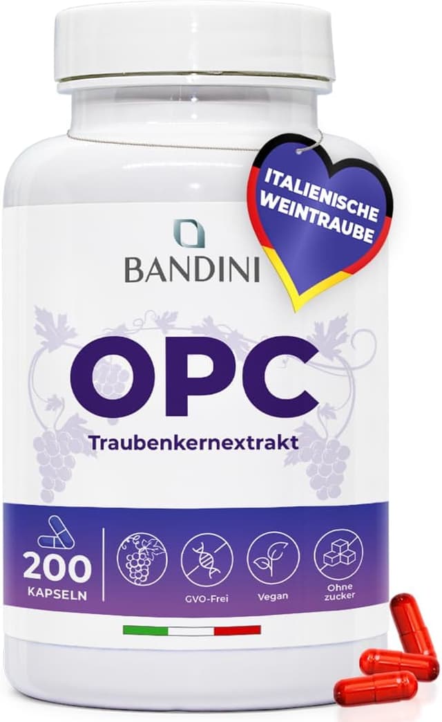Detalle de Bandini OPC Traubenkernextrakt mit 200 Kapseln