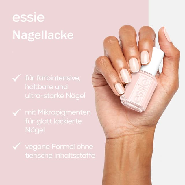Detalle de essie Nailart Set French Maniküre (Nr. 01 weiß, Nr. 13 „Mademoiselle“) – 2 Lacke für den French-Look