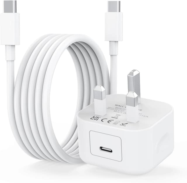 Detalle de Apple iPhone 17 USB‑C 20W PD charger with 6ft cable