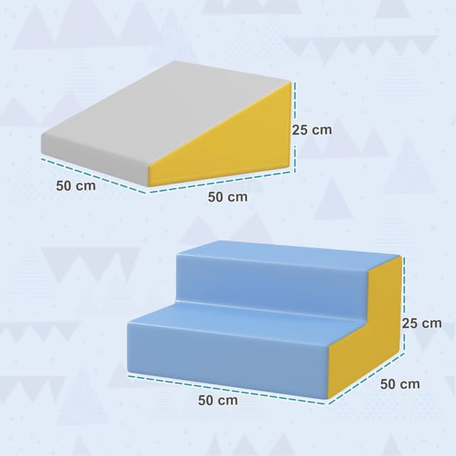 Thumbnail 6 de HOMCOM Parcours motricité bébé modulable en mousse : 2 briques géantes pour 12 à 36 mois