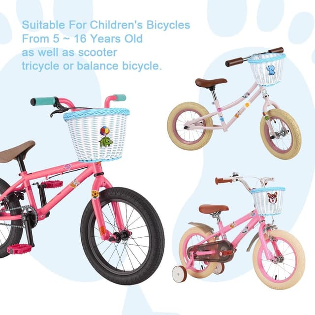 Thumbnail 4 de Flintronic Kids Bike Basket Handwoven