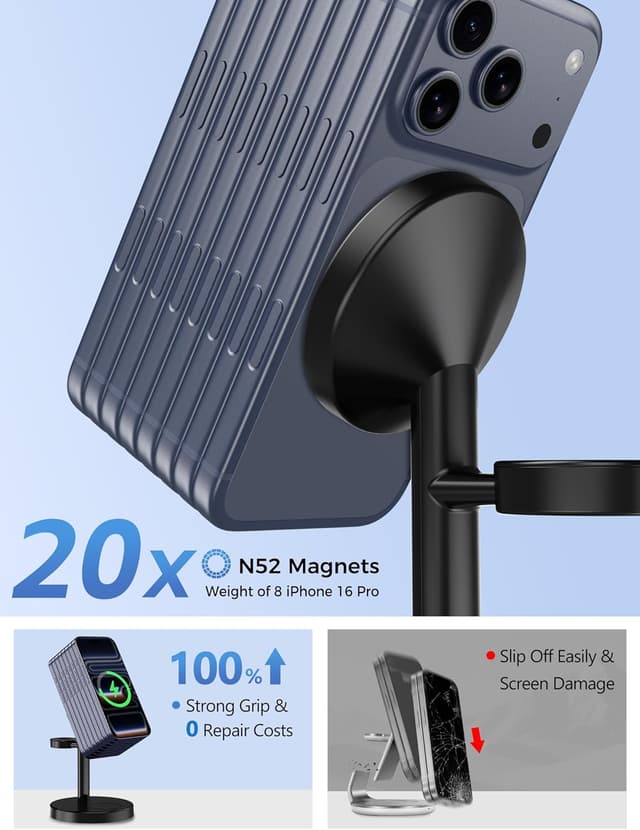 Thumbnail 5 de Aeinidi 2025 3-in-1 Wireless Charger 15W