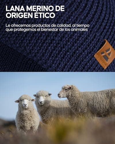 Detalle 1 de DANISH ENDURANCE Gorro Lana Merino 55‑61 cm