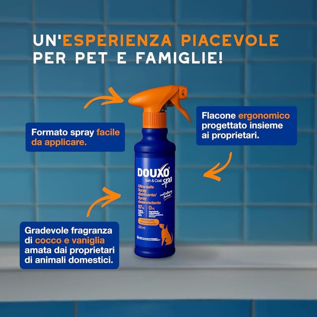 Detalle de DOUXO Skin & Coat SPA 340 ml spray districante