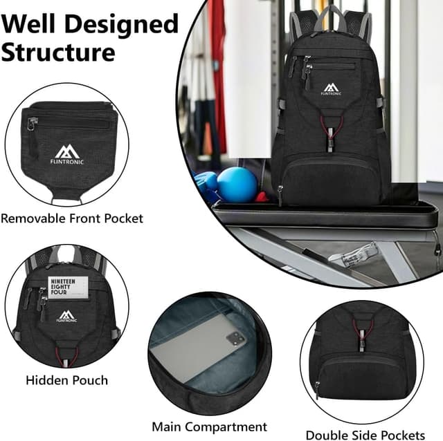 Detalle de flintronic Zaino pieghevole ultraleggero 20L impermeabile per trekking e viaggio