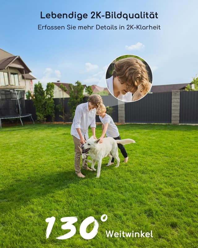 Thumbnail 2 de COOAU 2K WiFi6 Überwachungskamera außen Akku