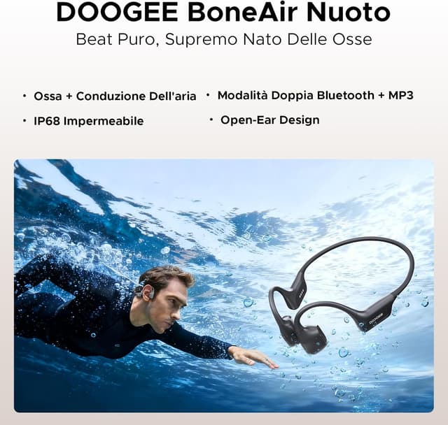 Thumbnail 1 de DOOGEE Cuffie Conduzione Ossea 64GB, IP68