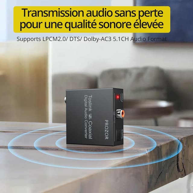 Thumbnail 5 de PROZOR Convertisseur SPDIF 192KHz