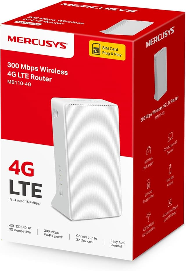 Thumbnail 6 de Mercusys MB110-4G LTE Router 150 Mbit/s