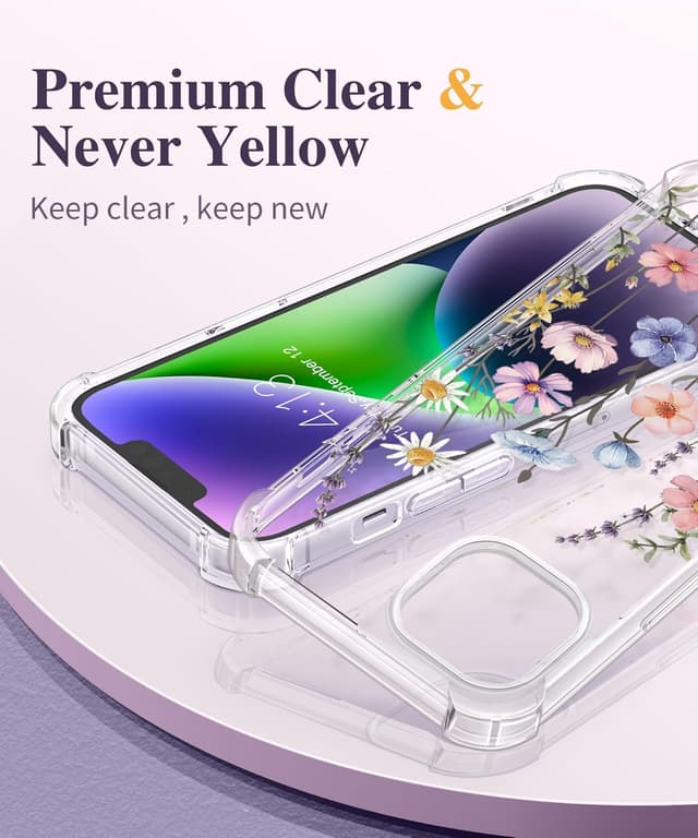 Detalle de GVIEWIN iPhone 14 case 10 ft drop protection