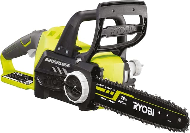Detalle de Ryobi OCS1830 cordless brushless chainsaw 18V