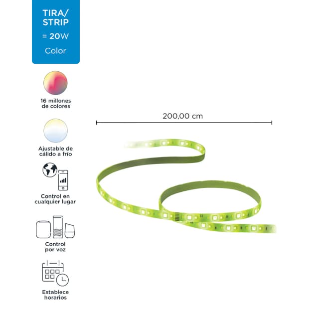 Thumbnail 1 de WiZ Tira LED 2m 1600lm