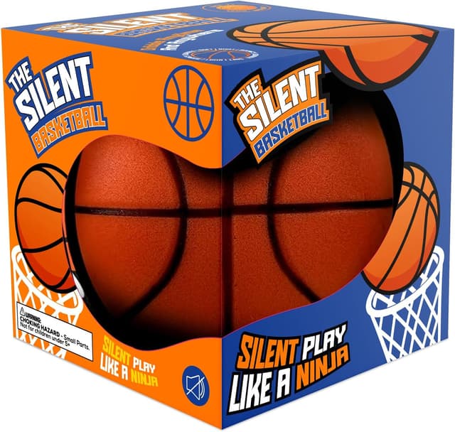Detalle de Rzkipdy Silent Basketball Size 5 (27.5") airless soft foam for quiet indoor dribbling