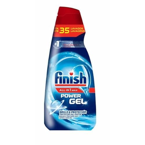 Detalle de Finish All in 1 Max Power Gel Brillo&Protección para lavavajillas (2 unidades, 70 lavados)