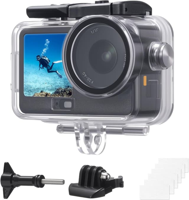 Detalle de K&F CONCEPT 60M/196FT Waterproof Housing Case for DJI Osmo Action 6