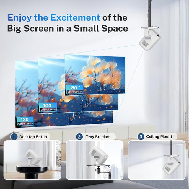 Thumbnail 4 de LYNCAST Vision Beamer Proyector Android TV 📽