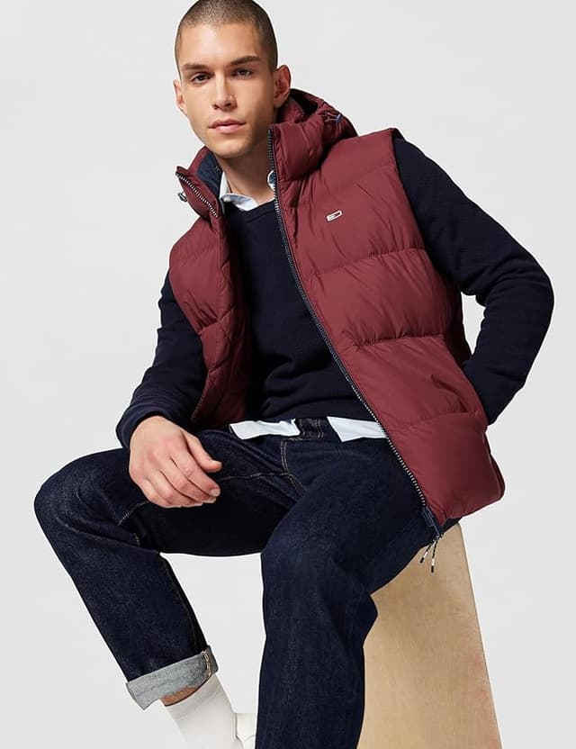 Thumbnail 1 de Tommy Jeans Chaleco Essential Down Vest M, Rojo