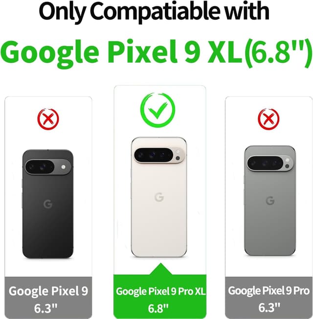 Detalle de LeYi Pixel 9 Pro XL case bundle