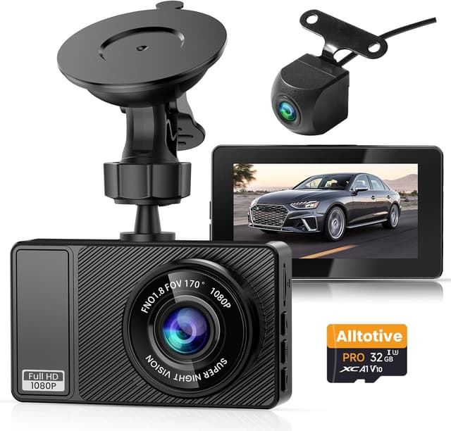 Imagen de Alltotive E3 Dash Cam 1080P Front Rear en OfertitasTOP