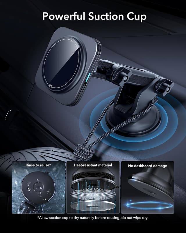 Thumbnail 6 de ESR 15W MagSafe Car Mount Charger for iPhone