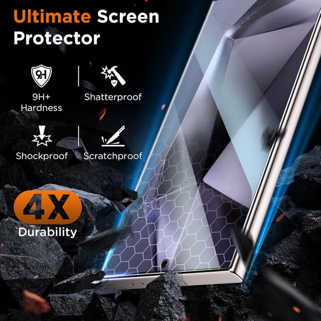 Thumbnail 5 de LK 2+2 Pack Samsung Galaxy S24 Ultra screen protector 2-pack
