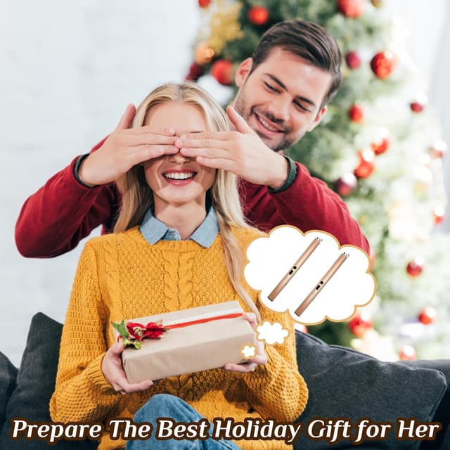 Detalle de 2-Pack Windproof Flameless Electric Candle Lighter (USB Rechargeable) with LED Power Display & Safety Switch