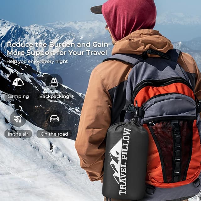 Thumbnail 5 de PEUJEW Reisekissen Memory-Schaum S Dunkelgrau