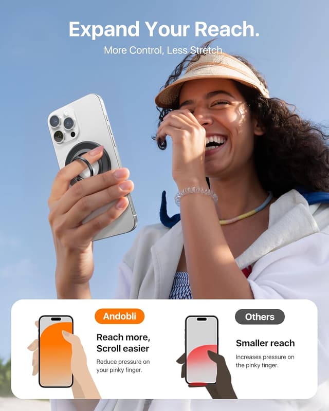 Thumbnail 6 de andobil 2025 3rd Gen Magnetic Phone Grip for MagSafe 1