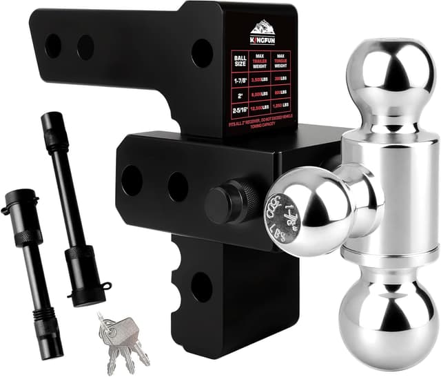 Detalle de Kingfun Adjustable Trailer Hitch 12500 lbs ๐