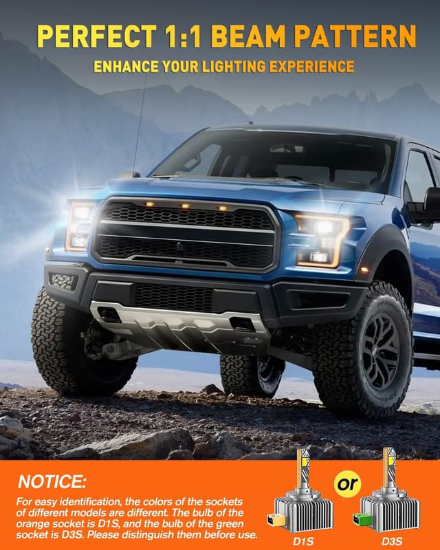 Detalle de Termitor LED D3S Bulbs 36,000 lm 6500K HID Replacement