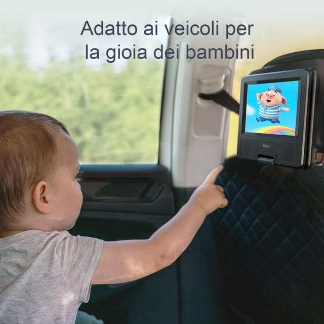 Thumbnail 5 de Yoton Lettore DVD Portatile 9,5" HD, batteria 6 ore