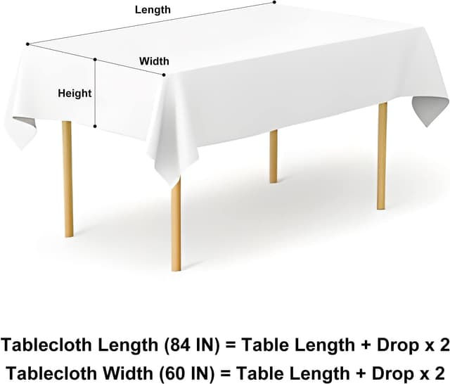 Thumbnail 6 de misaya 60" x 84" Waterproof Vinyl Tablecloth