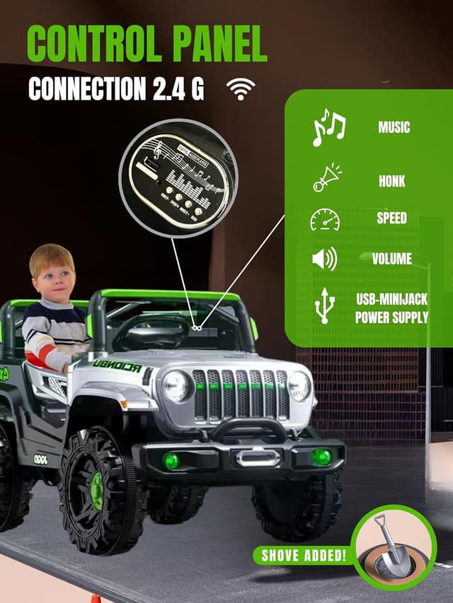 Thumbnail 4 de Coche Todoterreno Eléctrico 12V 5 km/h para 1-3 años