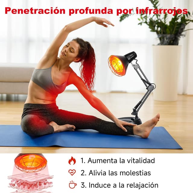 Detalle 2 de Cozion Lámpara de Infrarrojos 150W luz roja